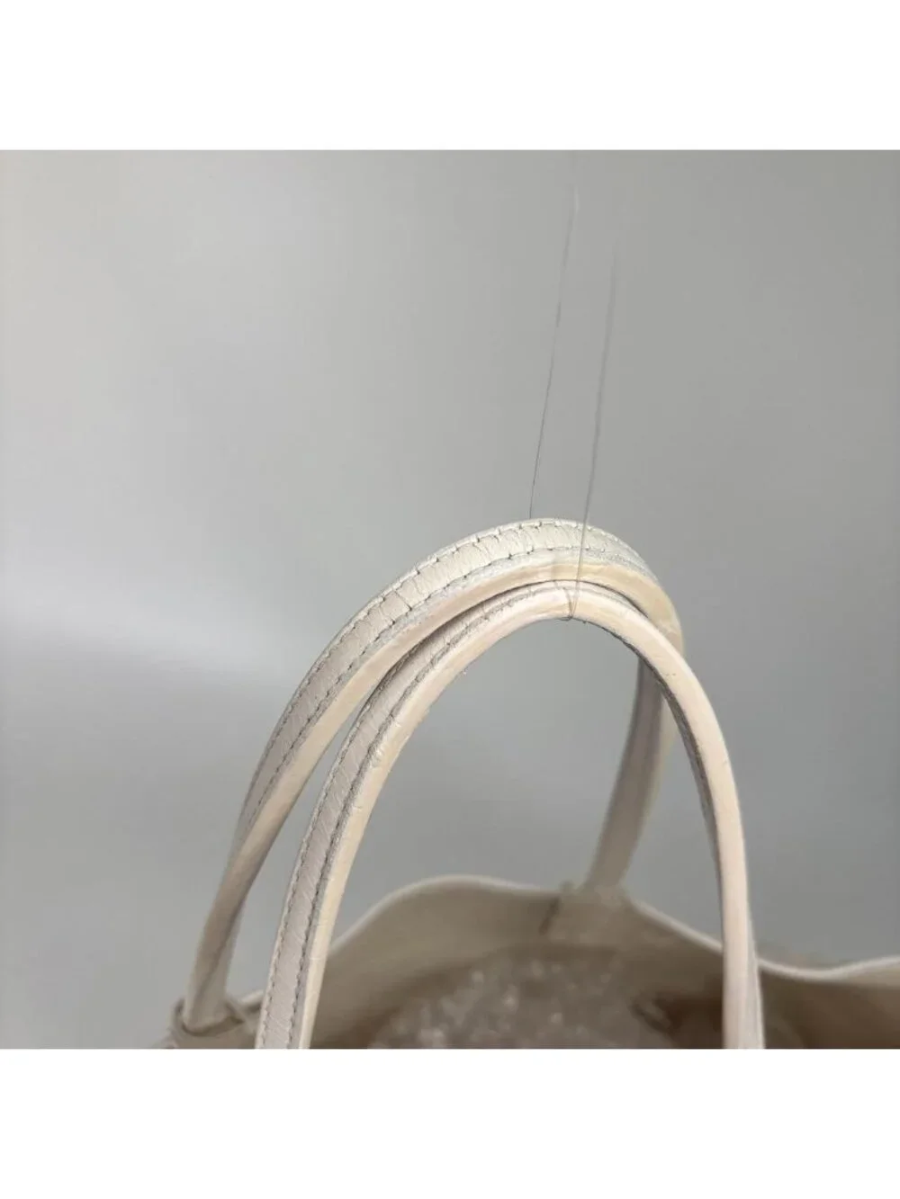 Goyard Saint Louis PM Tote Shoulder Bag White